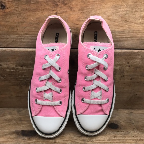 Converse Chuck Taylor Shoes YOUTH Size 3 All Star Low Top Pink Sneakers 337836F - Picture 5 of 8
